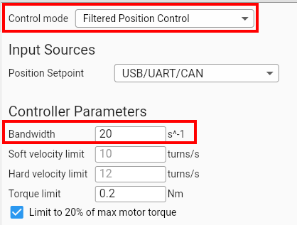 GUI configuration