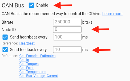 GUI Interfaces configuration